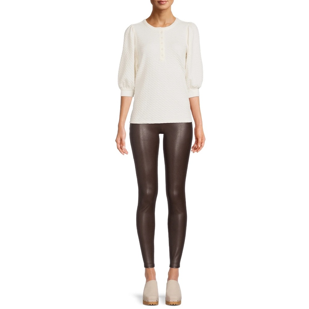 Women’s Faux Leather Leggings Various Sizes - Picture 6 of 7